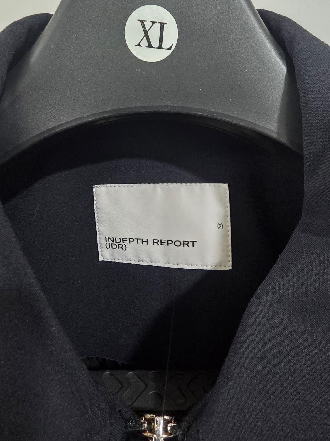 INDEPTH REPORT 인뎁스리포트 테크울 블랙 자켓 2 size 상품이미지2