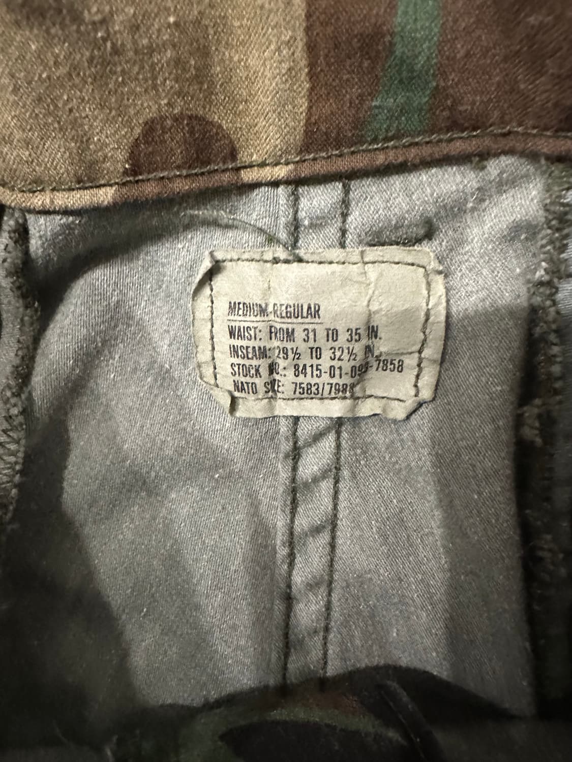 빈티지 80s 미군 m65 우드랜드 필드팬츠  상품이미지4