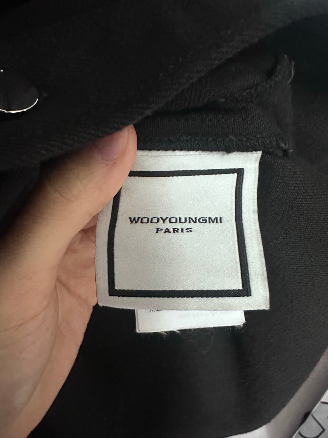 우영미 백로고 데님 셔츠 46 상품이미지5