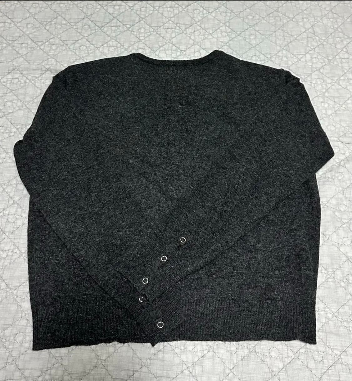 웨이비니스 / 25FW 헨리넥 니트 차콜 / 3사이즈 상품이미지2