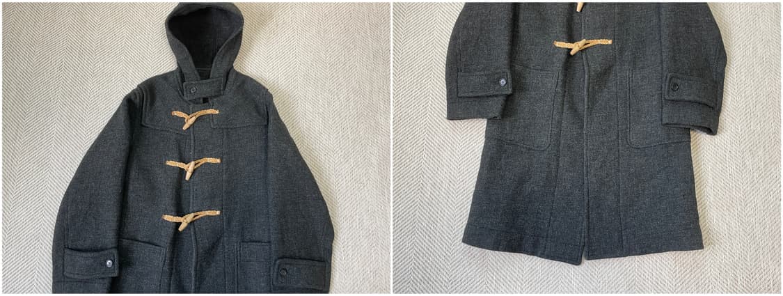 카반 드 주카 로프 토글 후드 더플 코트 상품이미지4