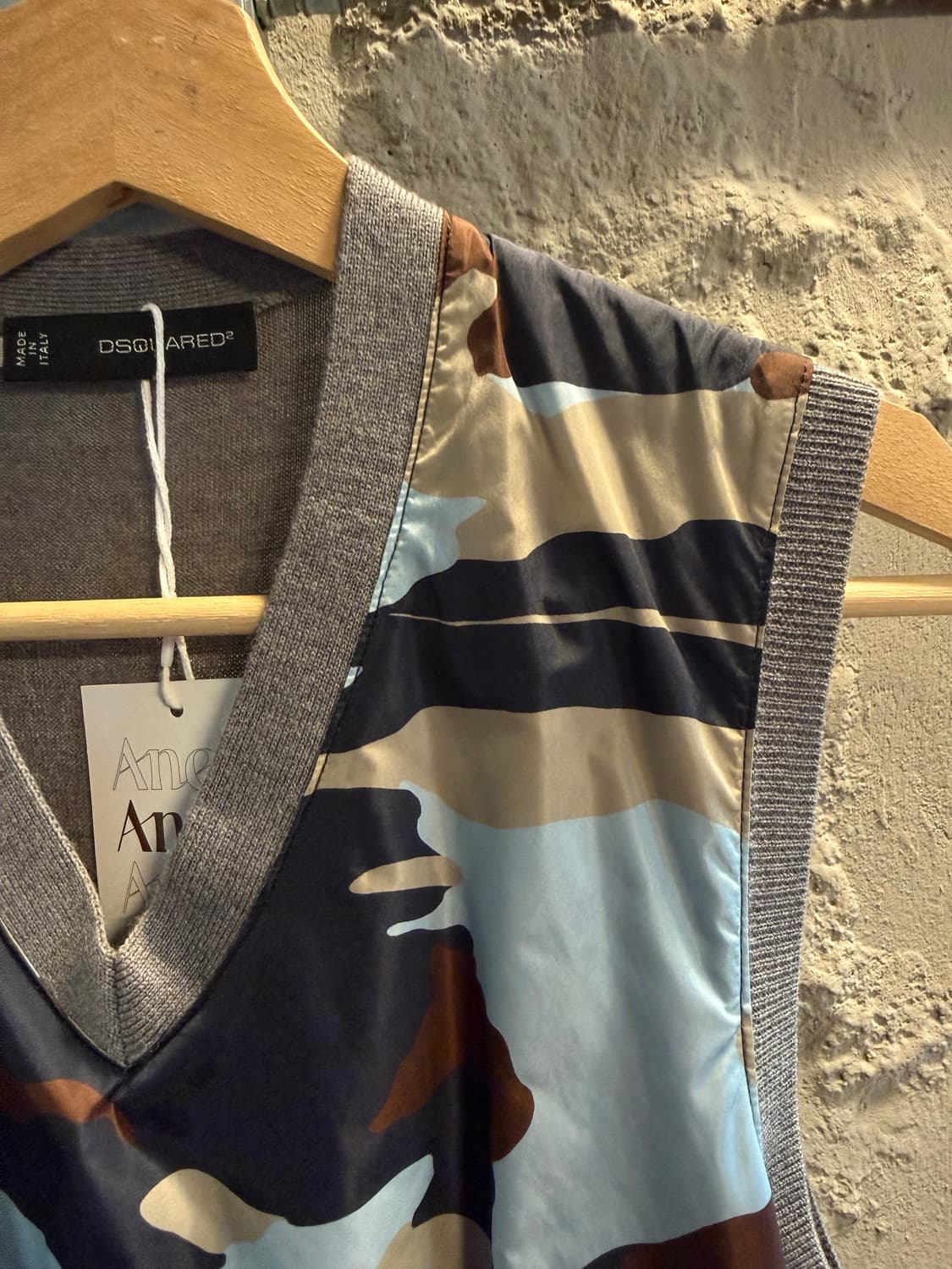 디스퀘어드2 DSQUARED2 카모 패턴 니트 베스트 그레이 XS 상품이미지3