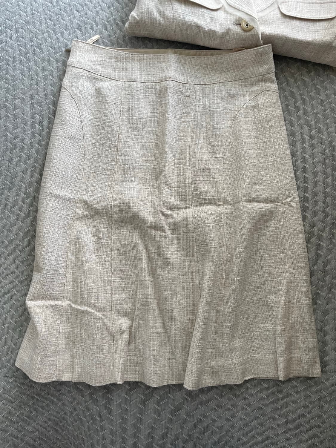 빈티지 아이보리 트위드 정장 세트 상품이미지3