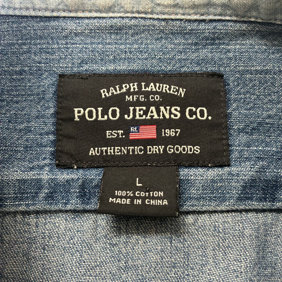 Polo Jeans 폴로 진스 90‘s 데님 투포켓 셔츠 상품이미지5