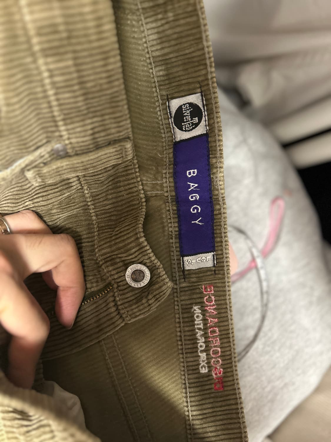 칠드런오브 더 디스코댄스 코듀로이 자수 패치 업사이클 리메이크 반바지 2 상품이미지9