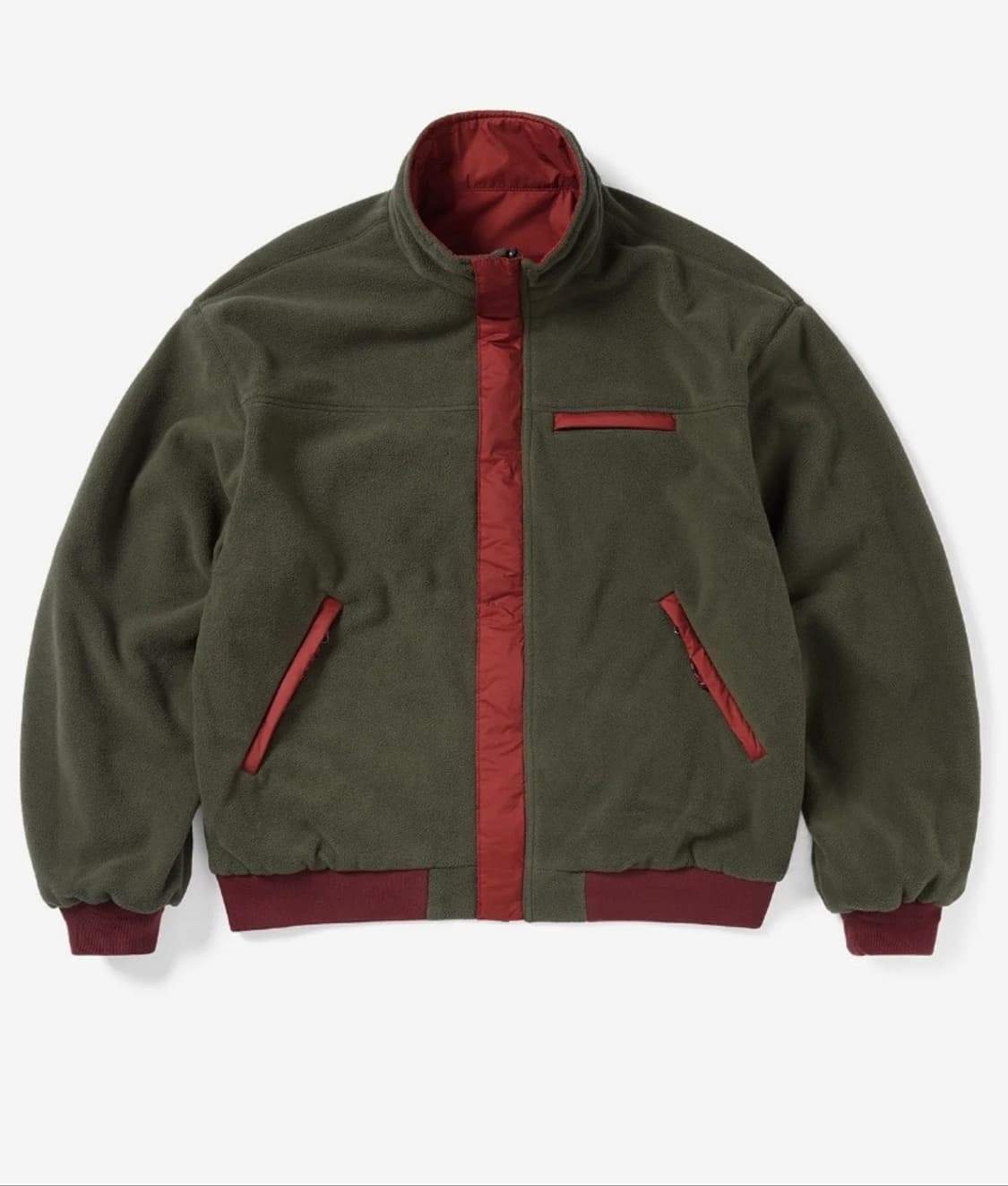 디스이즈네버댓 Reversible Warm Up Jacket Red 상품이미지2