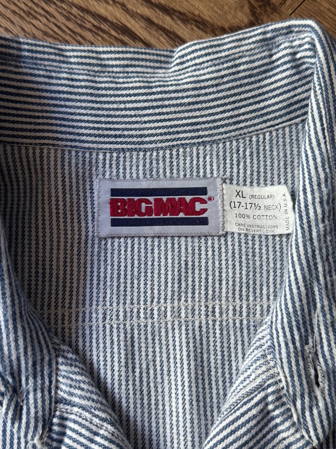 [XL]80's BIG MAC by JCPenny 미국제 히코리 워크셔츠 상품이미지2