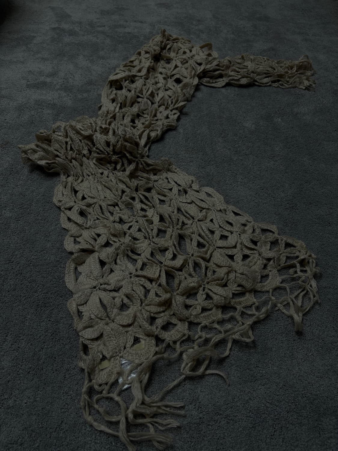 Vintage grunge punk mood fishnet scarf 상품이미지1