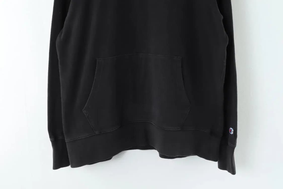 (XXL) 챔피온 카라 긴팔티셔츠 사용감 면 올드스쿨 블랙 EO빈티지 상품이미지4