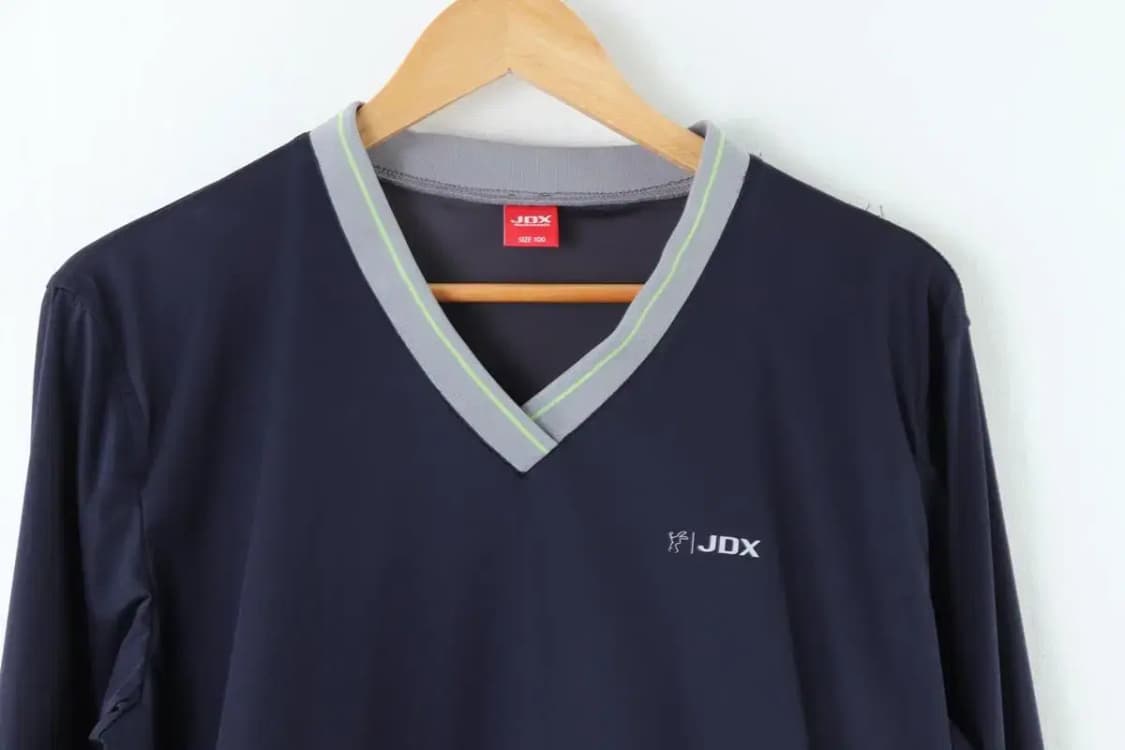 (L) 집업 바람막이 점퍼자켓 브이넥 올드스쿨 네이비 EO빈티지 상품이미지3