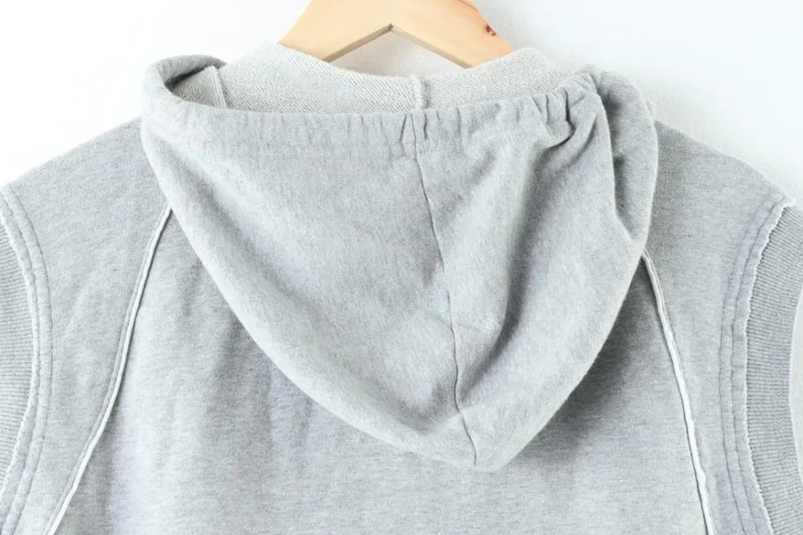 (XL) 르꼬끄 후드집업 오염 올드스쿨 그레이 조끼 EO빈티지 상품이미지7