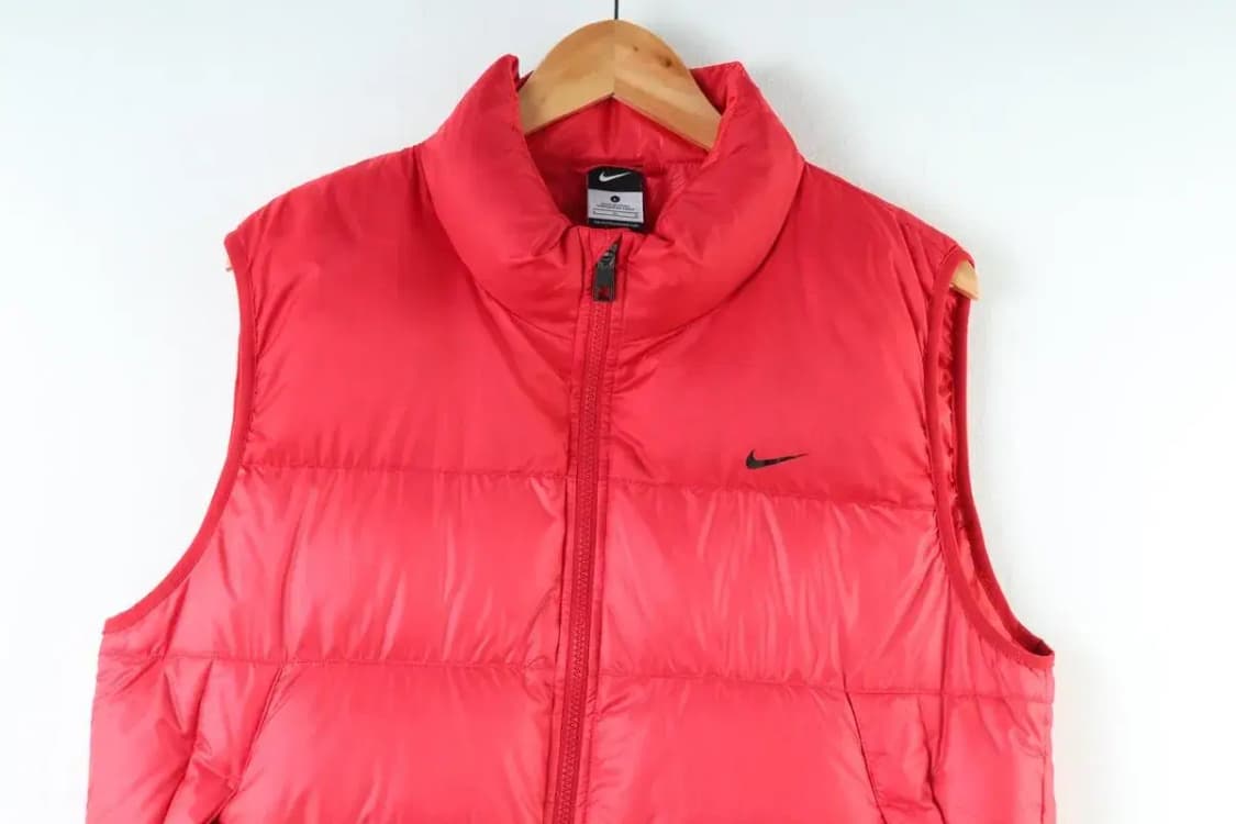 (L) 나이키 베스트 패딩조끼 레드 베이직 올드스쿨-96A4 상품이미지3