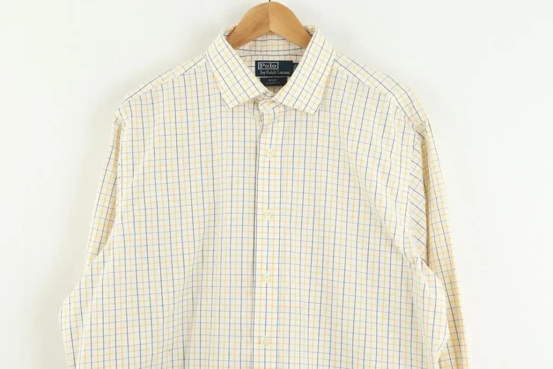 (XXL) 폴로 랄프로렌 셔츠 남방 체크 면 올드스쿨 빅사이즈-A214 상품이미지3