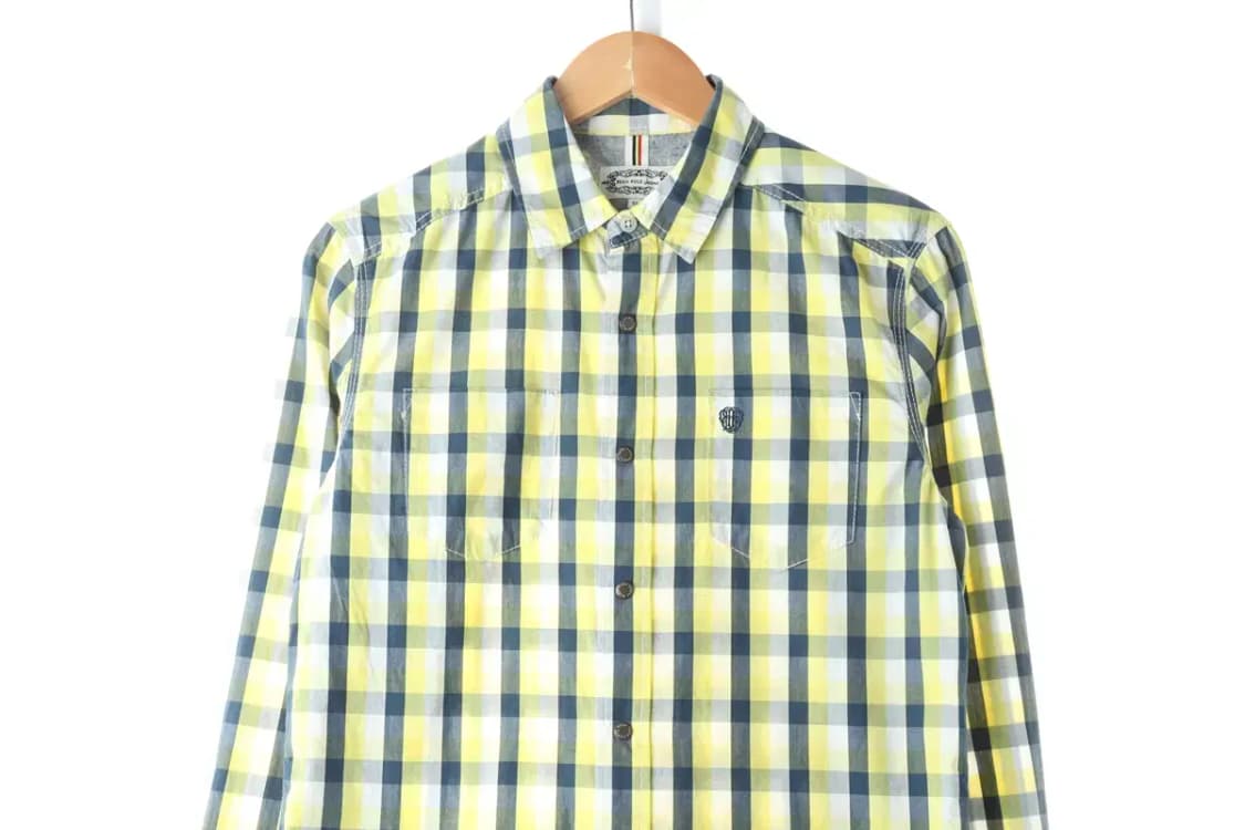 (M) 빈폴 셔츠 남방 체크 면 아메카지-C93F 상품이미지2