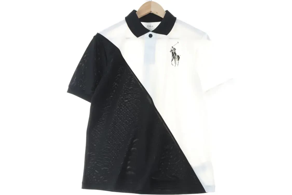 W(S) 폴로 랄프로렌 반팔 카라 티셔츠 검흰 폴리 럭비-CF73 상품이미지8