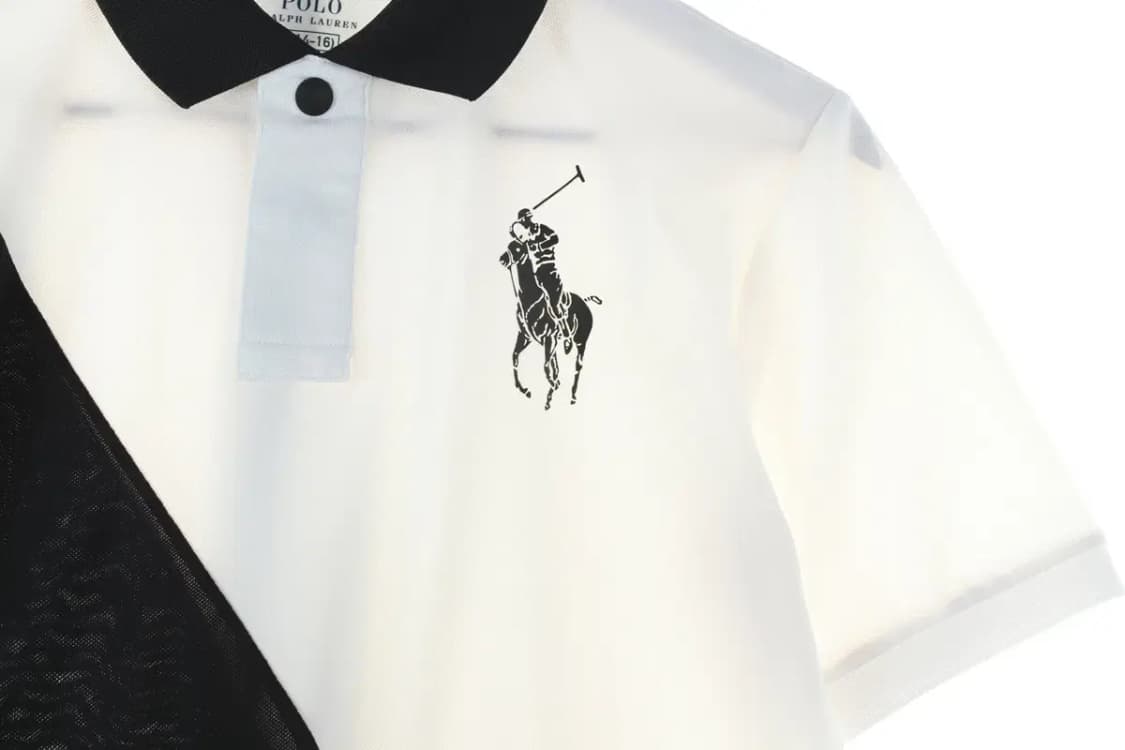 W(S) 폴로 랄프로렌 반팔 카라 티셔츠 검흰 폴리 럭비-CF73 상품이미지9