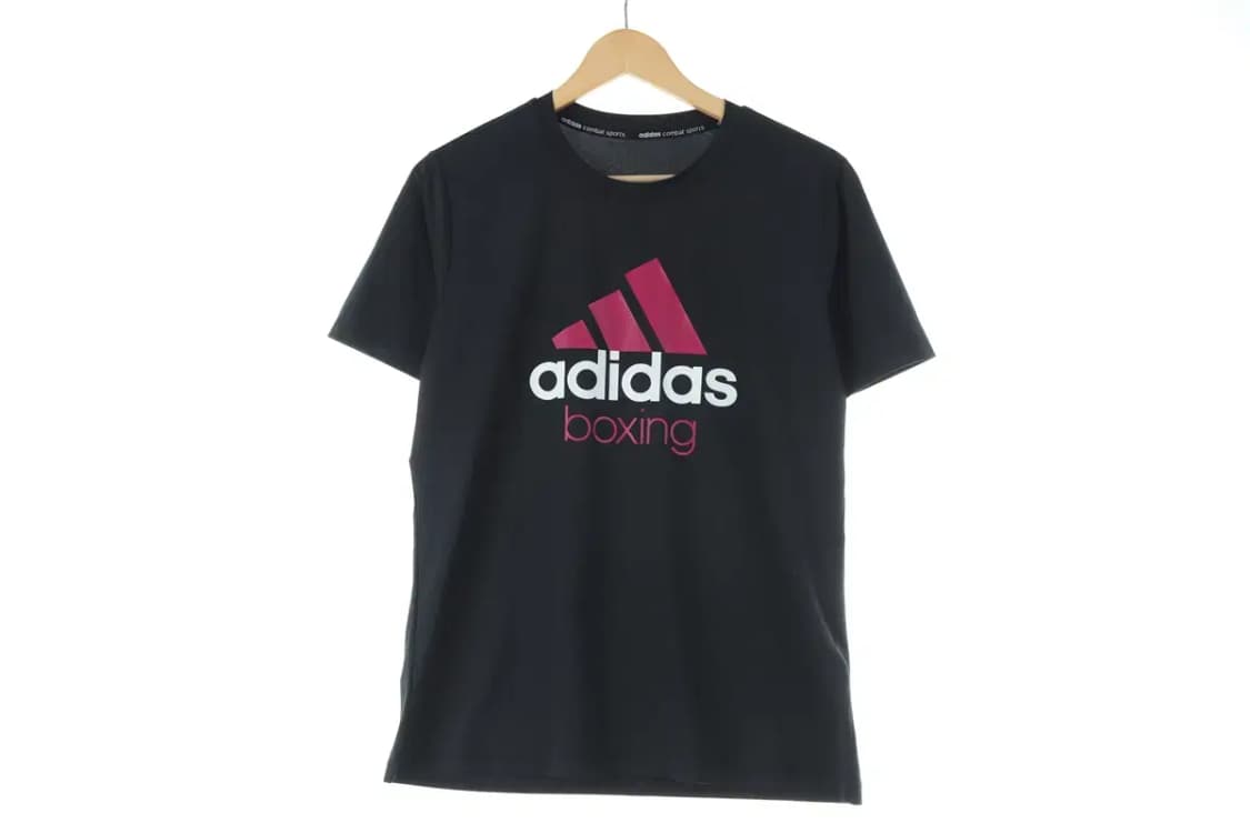 W(L) 아디다스 반팔 티셔츠 블랙 빅 로고 프린팅-D229 상품이미지2