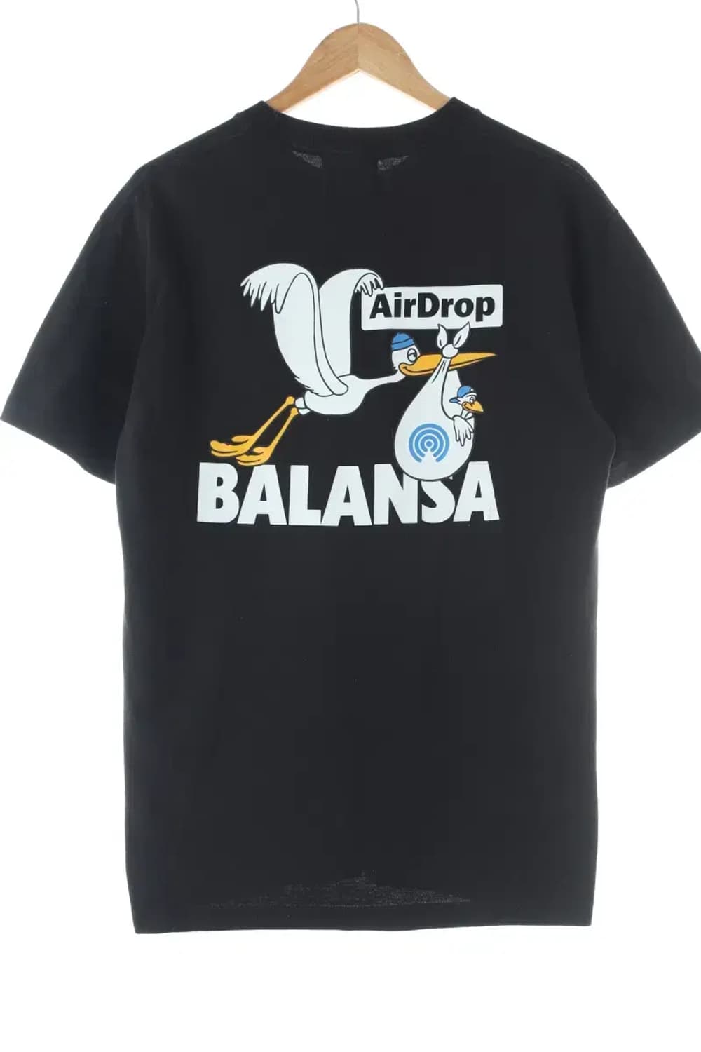 (L) 브랜드빈티지 반팔 티셔츠 블랙 빅 프린팅 루즈핏-DA3A 상품이미지1