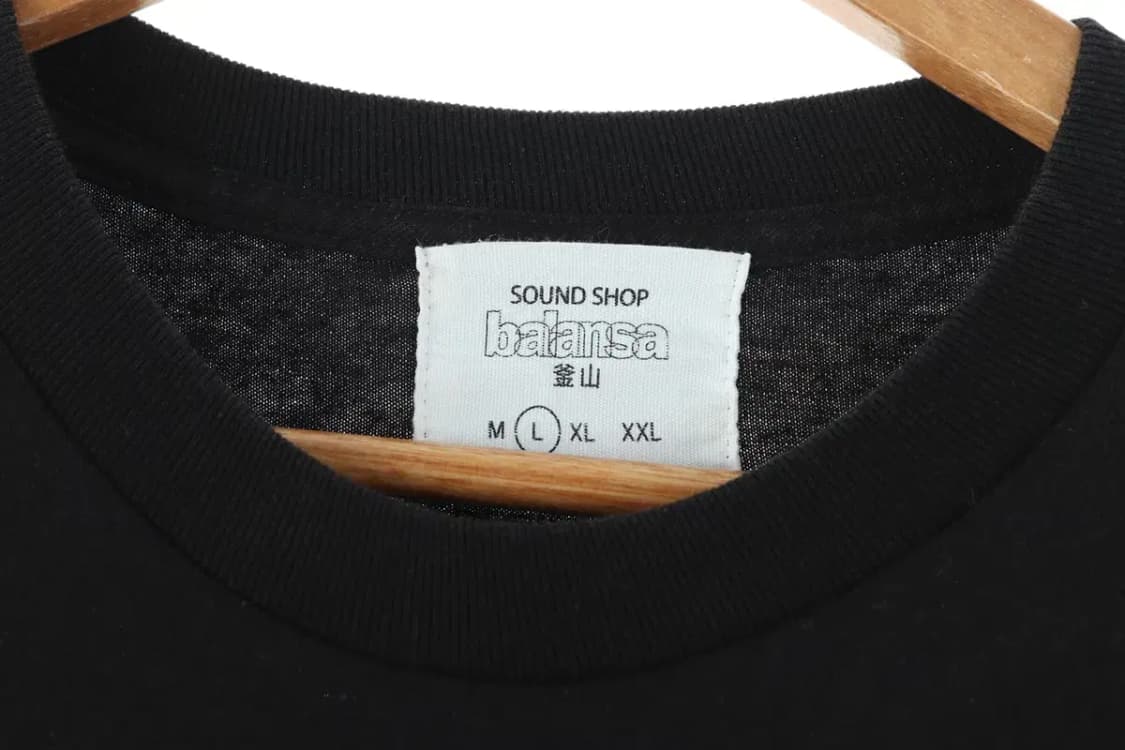 (L) 브랜드빈티지 반팔 티셔츠 블랙 빅 프린팅 루즈핏-DA3A 상품이미지5