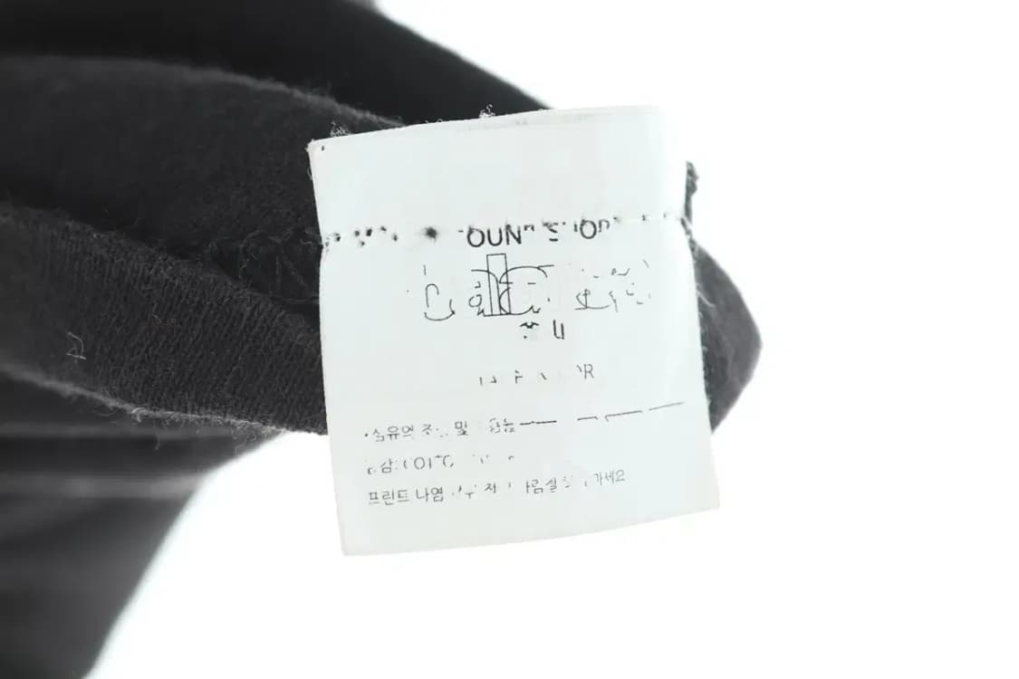 (L) 브랜드빈티지 반팔 티셔츠 블랙 빅 프린팅 루즈핏-DA3A 상품이미지6