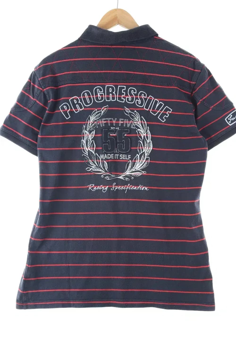 (XL) 브랜드빈티지 반팔 카라 티셔츠 스트라이프 올드스쿨-DFDD 상품이미지1