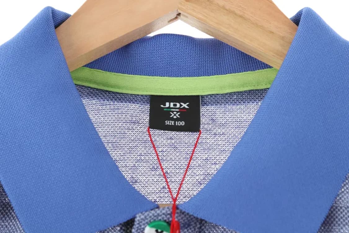 (L) JDX 반팔 카라 티셔츠 새상품 린넨 마 블루 한정판-E60F 상품이미지6