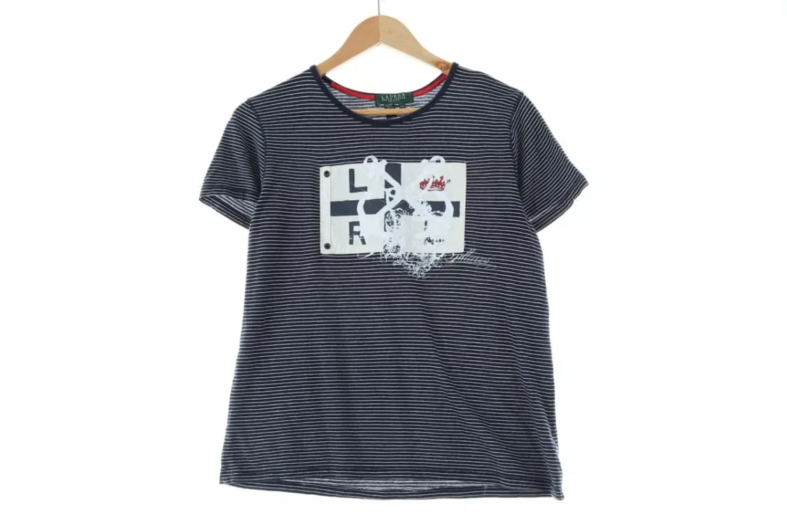 W(M) 폴로 랄프로렌 반팔 티셔츠 스트라이프 빅 프린팅-E883 상품이미지2