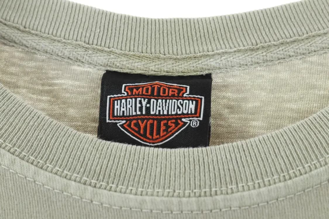 (XL) 브랜드빈티지 반팔 티셔츠 할리데이비슨 해골 스컬-E889 상품이미지5