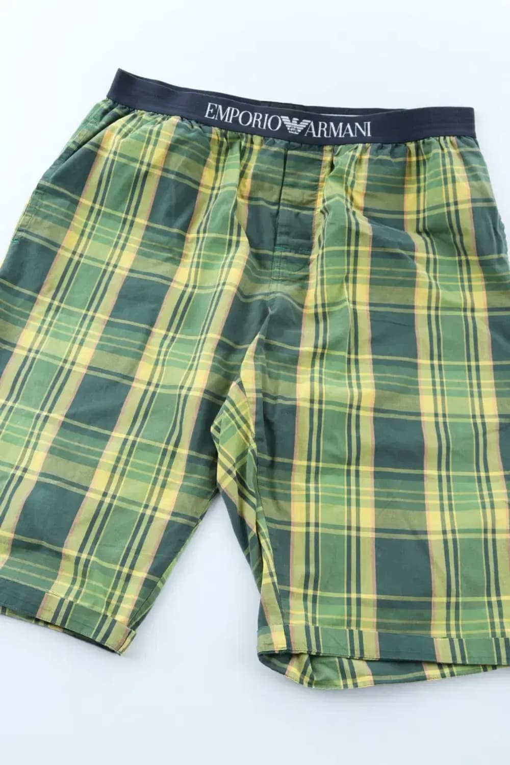 (L) 아르마니 밴딩 트레이닝복 반바지 체크 면 올드스쿨-10A6 상품이미지1