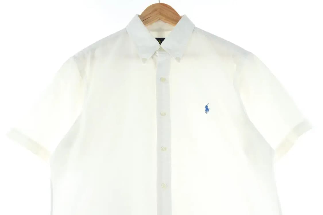 (M) 폴로 랄프로렌 반팔 카라 티셔츠 셔츠 무지 솔리드-EDD4 상품이미지3