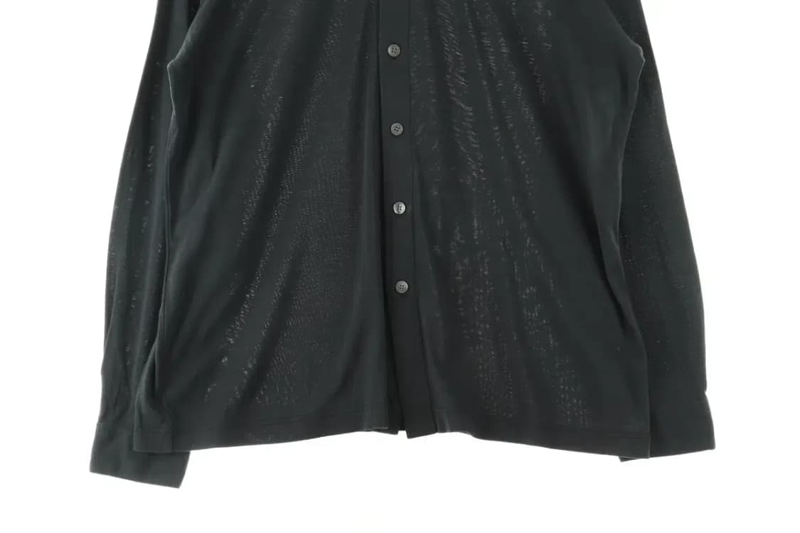 (L) 브랜드빈티지 셔츠 남방 블랙 무지 솔리드-EEC6 상품이미지4