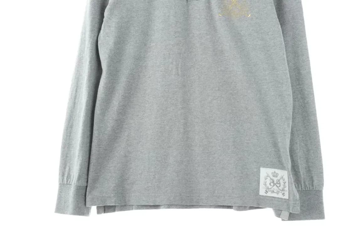 (M) 빈폴 카라 긴팔티셔츠 그레이 면 골프 기본핏-FA29 상품이미지4