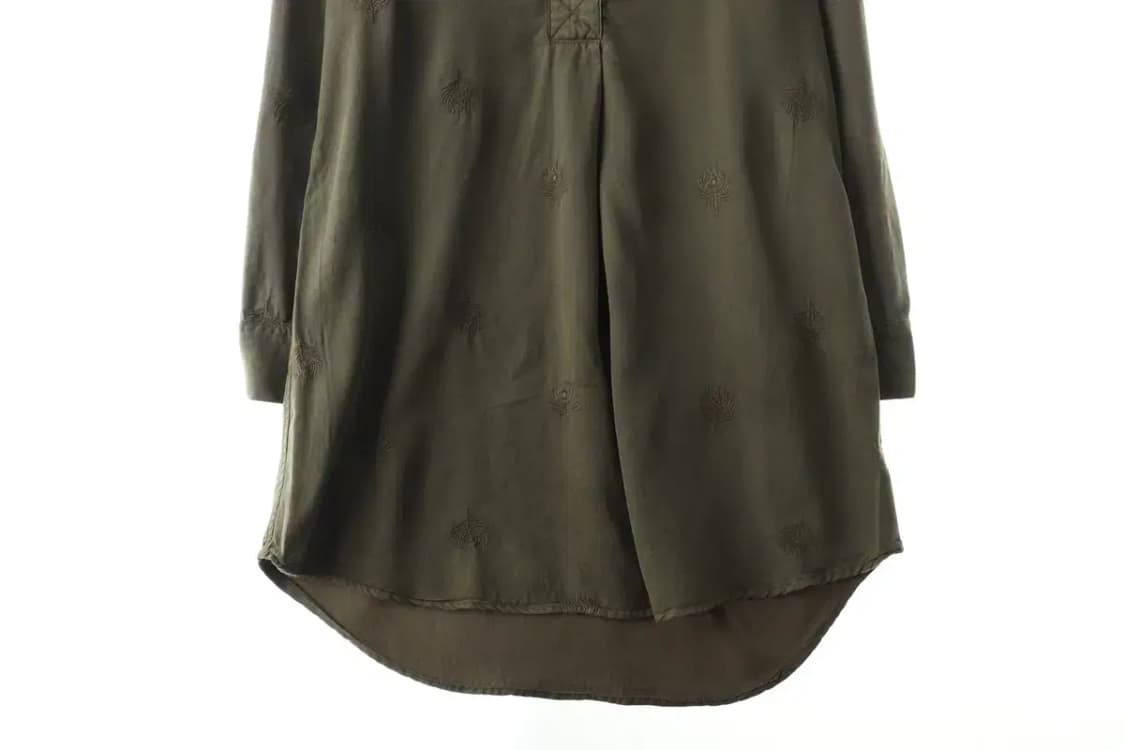 W(XL) 브랜드빈티지 셔츠 남방 카키 면 올드스쿨 루즈핏-FA89 상품이미지3