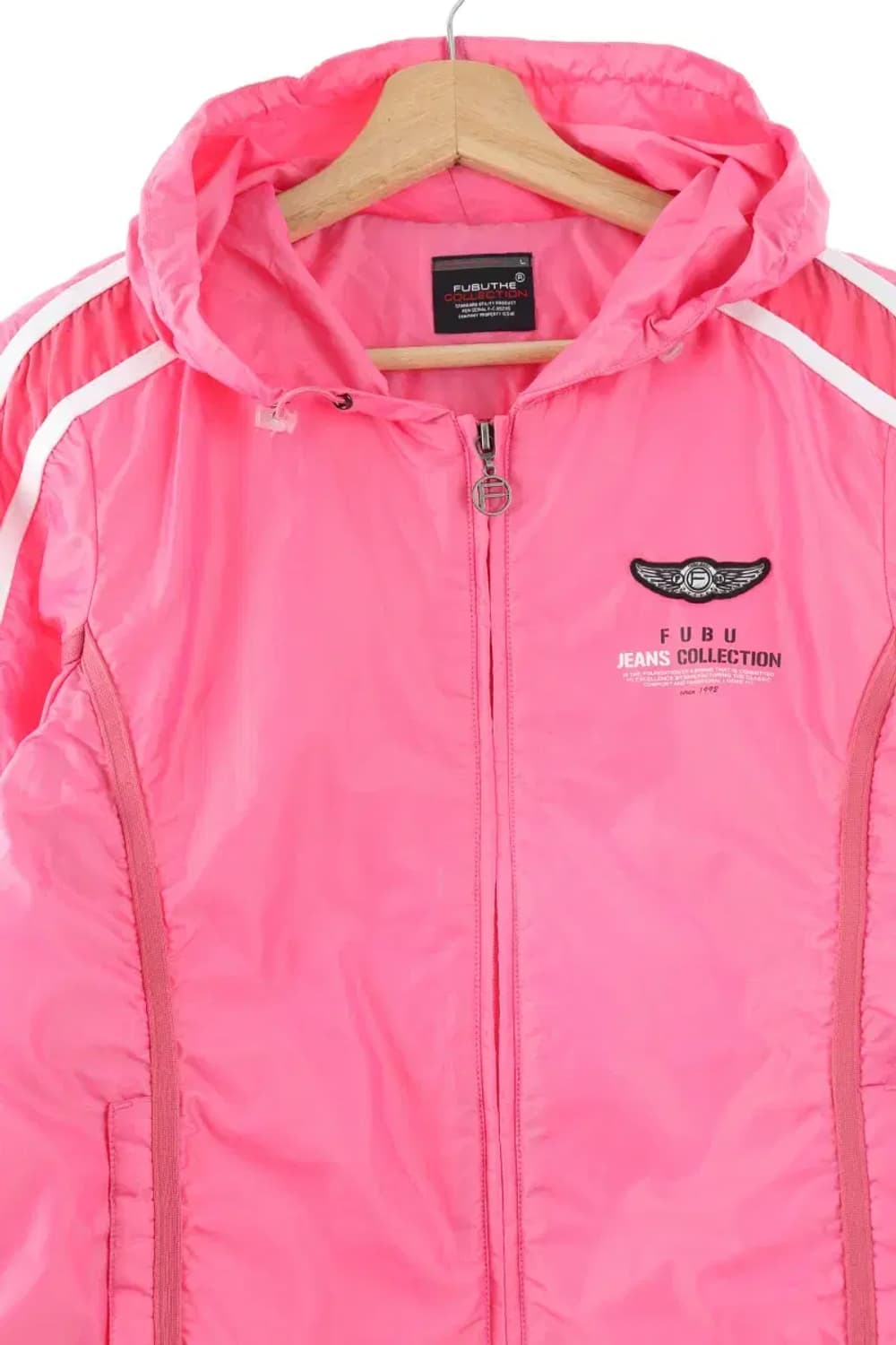 W(L) 브랜드빈티지 집업 바람막이 점퍼자켓 후부 핑크-FD05 상품이미지1