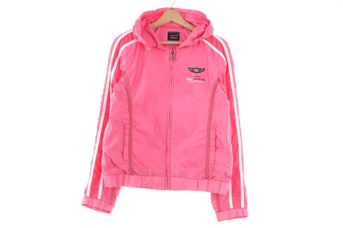 W(L) 브랜드빈티지 집업 바람막이 점퍼자켓 후부 핑크-FD05 상품이미지2