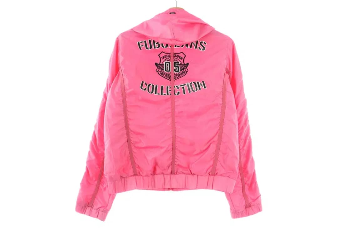 W(L) 브랜드빈티지 집업 바람막이 점퍼자켓 후부 핑크-FD05 상품이미지7