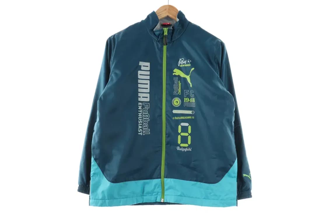 W(M) 퓨마 집업 바람막이 점퍼자켓 블루 폴리 올드스쿨-FD14 상품이미지2