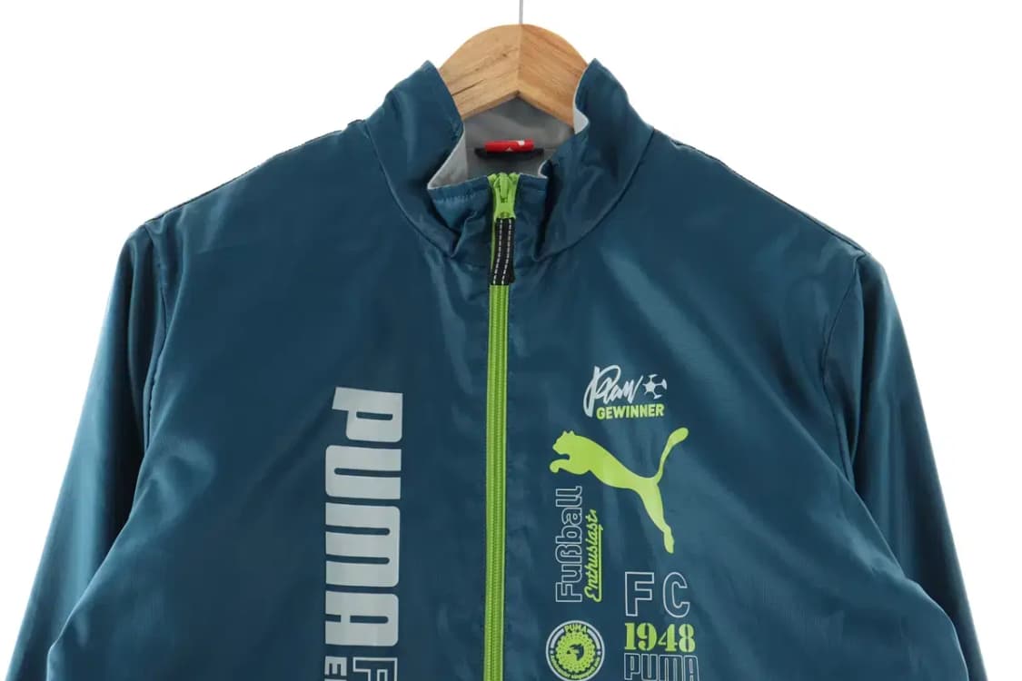 W(M) 퓨마 집업 바람막이 점퍼자켓 블루 폴리 올드스쿨-FD14 상품이미지3