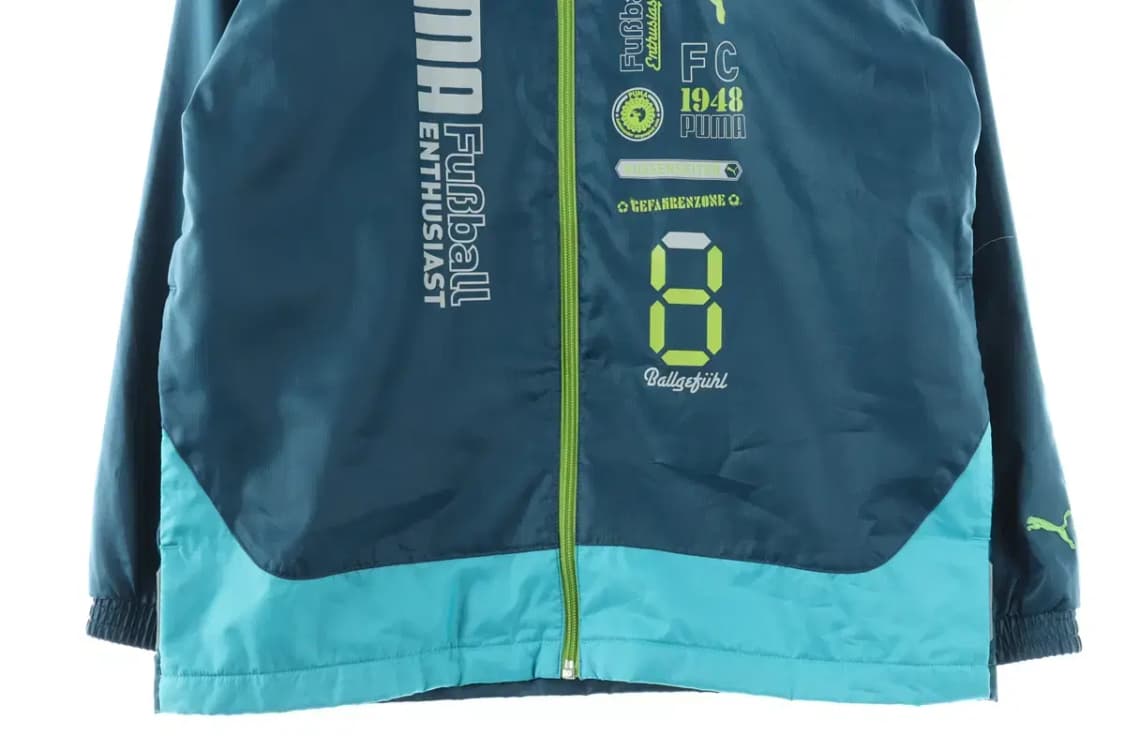 W(M) 퓨마 집업 바람막이 점퍼자켓 블루 폴리 올드스쿨-FD14 상품이미지4