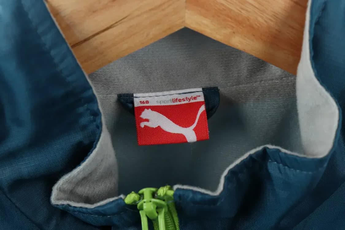 W(M) 퓨마 집업 바람막이 점퍼자켓 블루 폴리 올드스쿨-FD14 상품이미지5