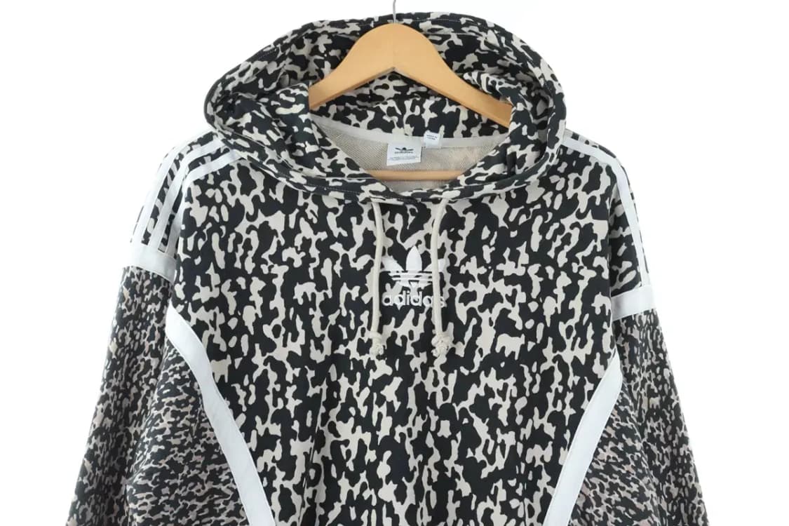 (XS) 아디다스 후드티셔츠 레오파드 올드스쿨 한정판-FF28 상품이미지3