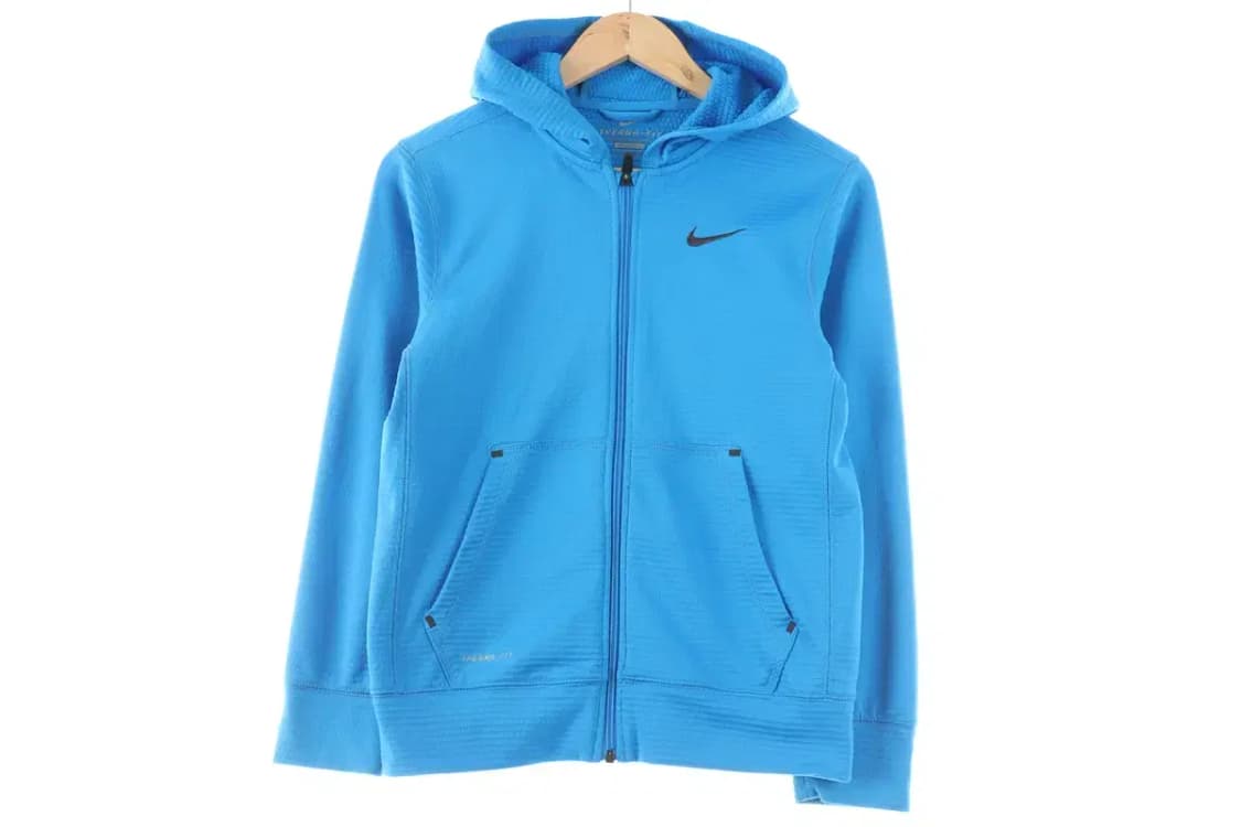 W(L) 나이키 후드집업 블루 올드스쿨 슬림핏 한정판-FFA9 상품이미지2