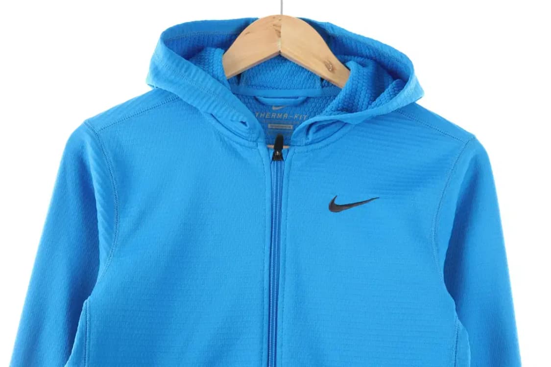 W(L) 나이키 후드집업 블루 올드스쿨 슬림핏 한정판-FFA9 상품이미지3