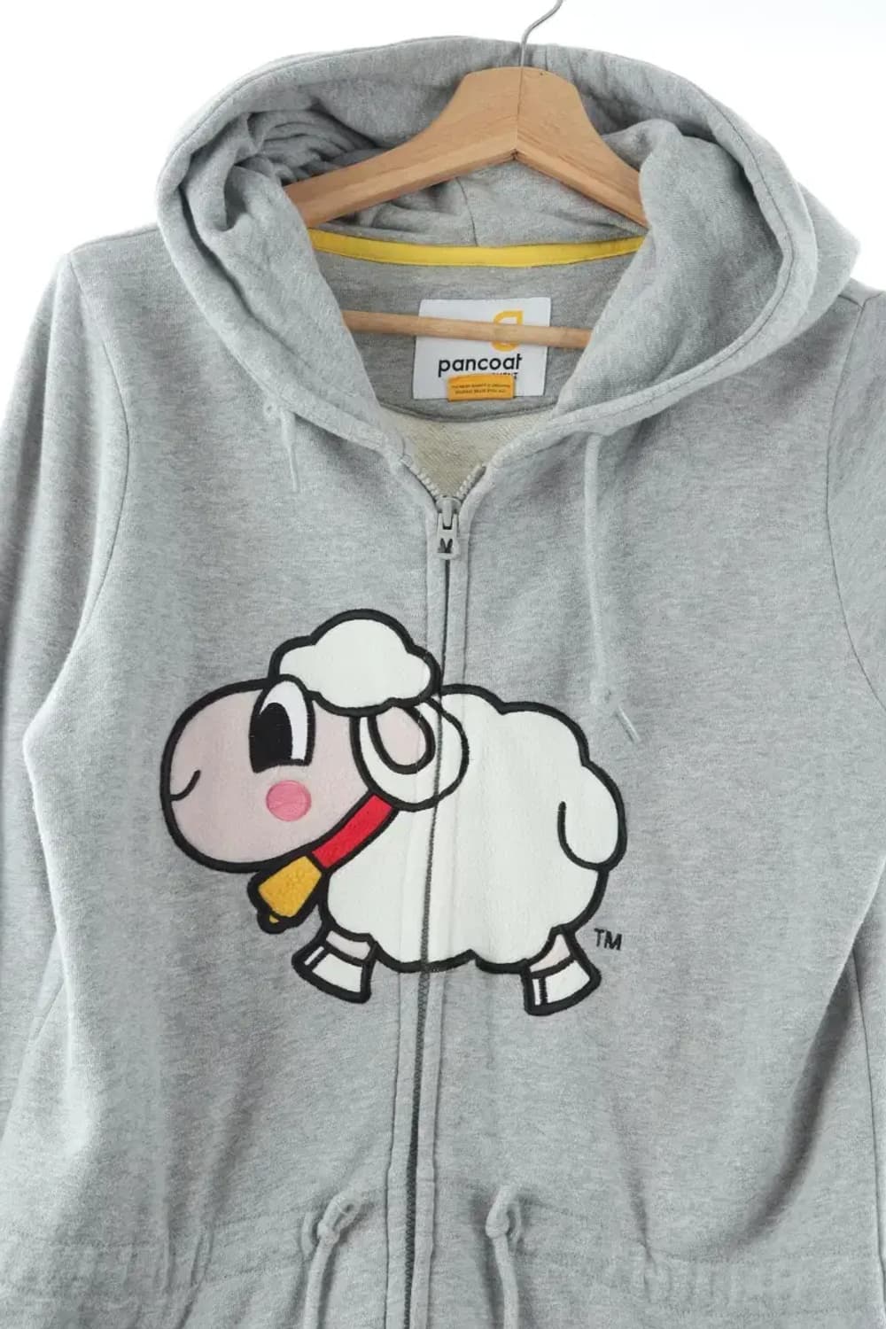 W(S) 팬콧 후드집업 그레이 빅 로고 올드스쿨-FF7D 상품이미지1