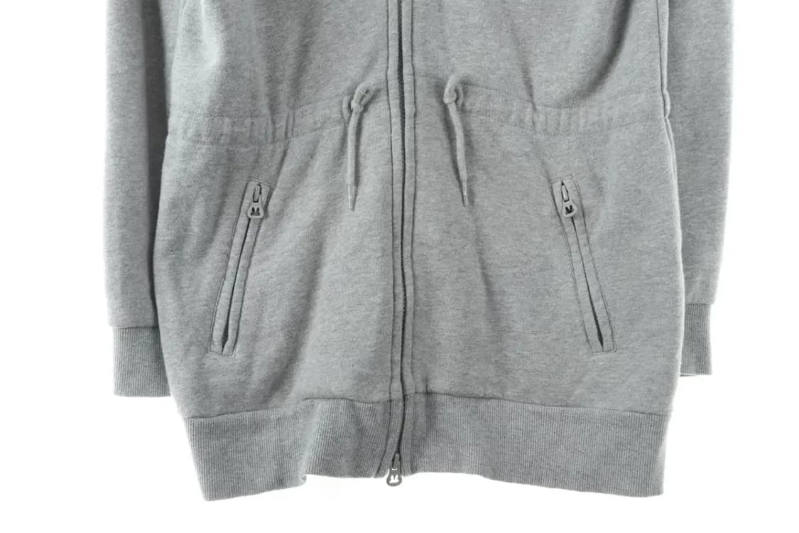 W(S) 팬콧 후드집업 그레이 빅 로고 올드스쿨-FF7D 상품이미지4