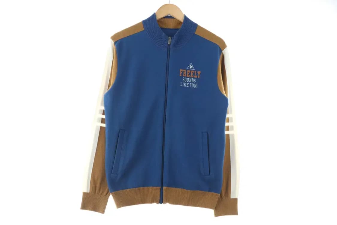 (L) 르꼬끄 니트집업 컬러믹스 올드스쿨-1016D 상품이미지2