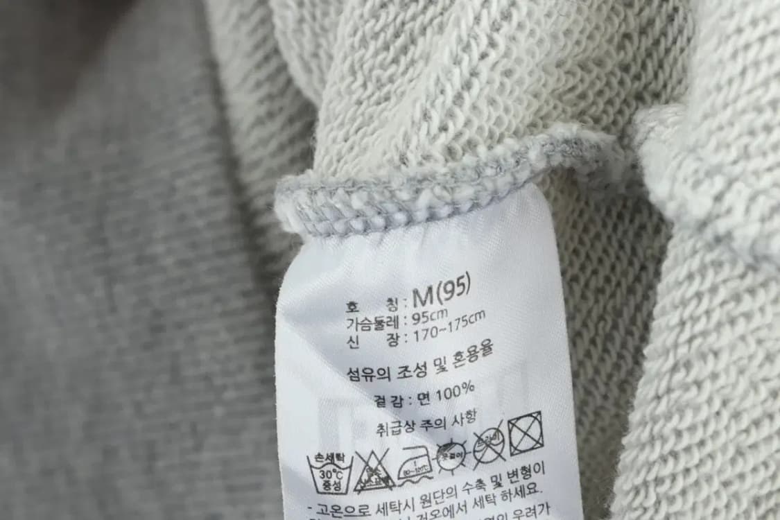 (M) 마블 후드집업 그레이 부분오염 올드스쿨-1035B 상품이미지6