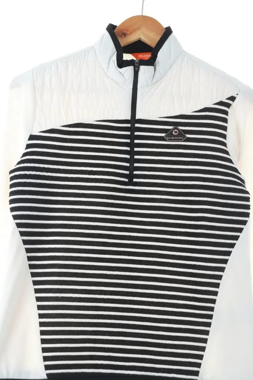 W(S) 브랜드빈티지 카라 긴팔티셔츠 팜스프링 골프 스트라이프-104E6 상품이미지1