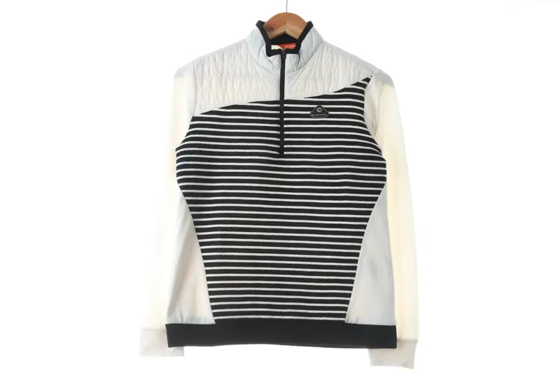 W(S) 브랜드빈티지 카라 긴팔티셔츠 팜스프링 골프 스트라이프-104E6 상품이미지2
