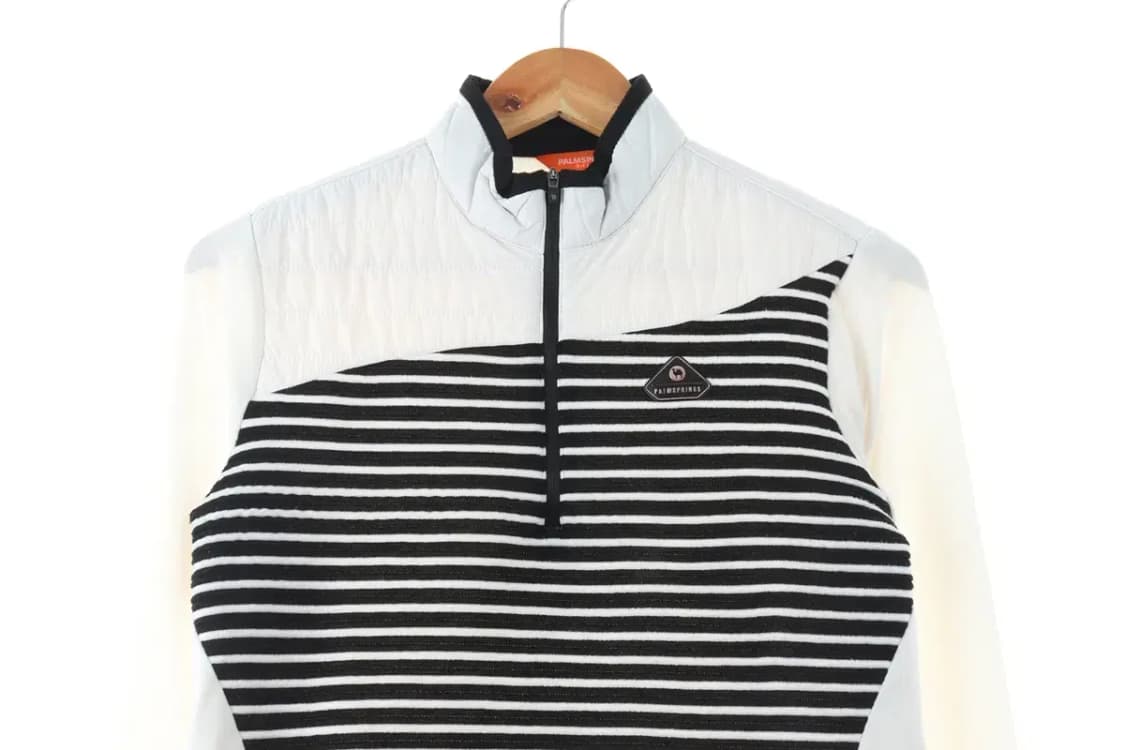W(S) 브랜드빈티지 카라 긴팔티셔츠 팜스프링 골프 스트라이프-104E6 상품이미지3